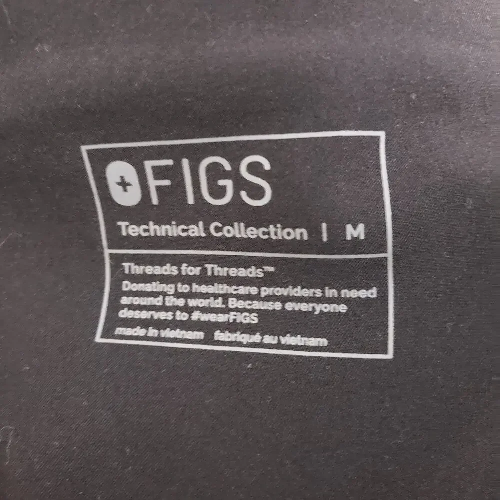 FIGS Tansen Jogger Scrub Pants Black Medical Nurse Uniform M
